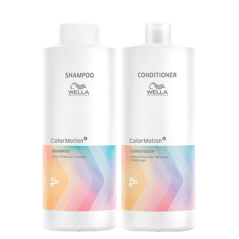 Kit Capilar Wella Professional Color Motion - Shampoo 1000 ml + Condicionador 1000 ml