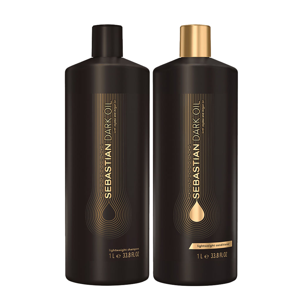 Kit Sebastian Professional Dark Oil - Shampoo 1000 ml + Condicionador 1000 ml