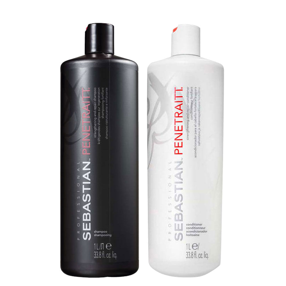 Kit Sebastian Professional Penetraitt - Shampoo 1000 ml + Condicionador 1000 ml